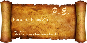Penczu Elmár névjegykártya